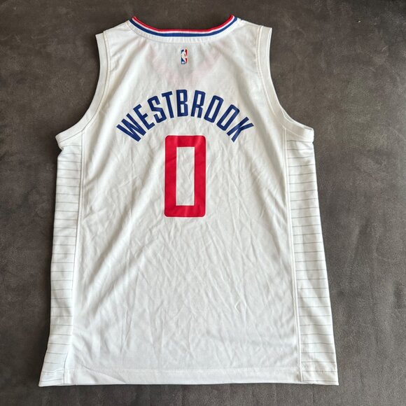 Youth XL Fanatics NBA Los Angeles Clippers Westbrook #0 Jersey White - Picture 3 of 5